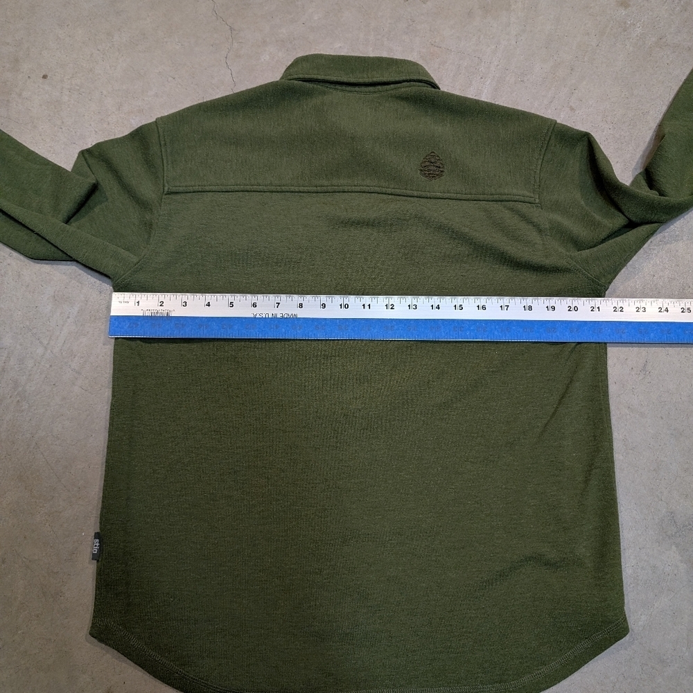 Stio Basis Power Dry Shirt Men's M Green Button Up - Picture 6 of 6